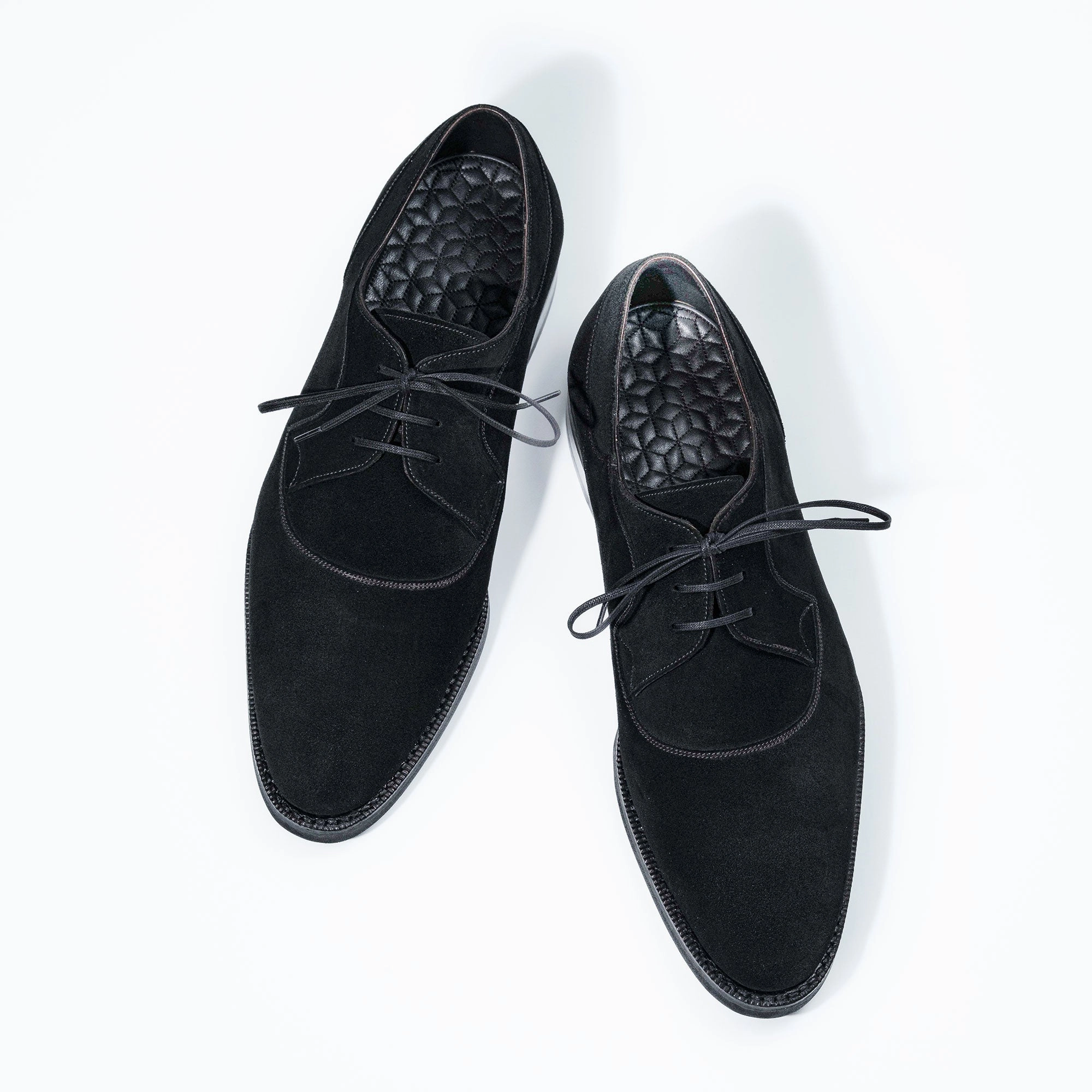 Decon Derby Shoe Mto - Black Repello Suede Function First Refined Streetwear