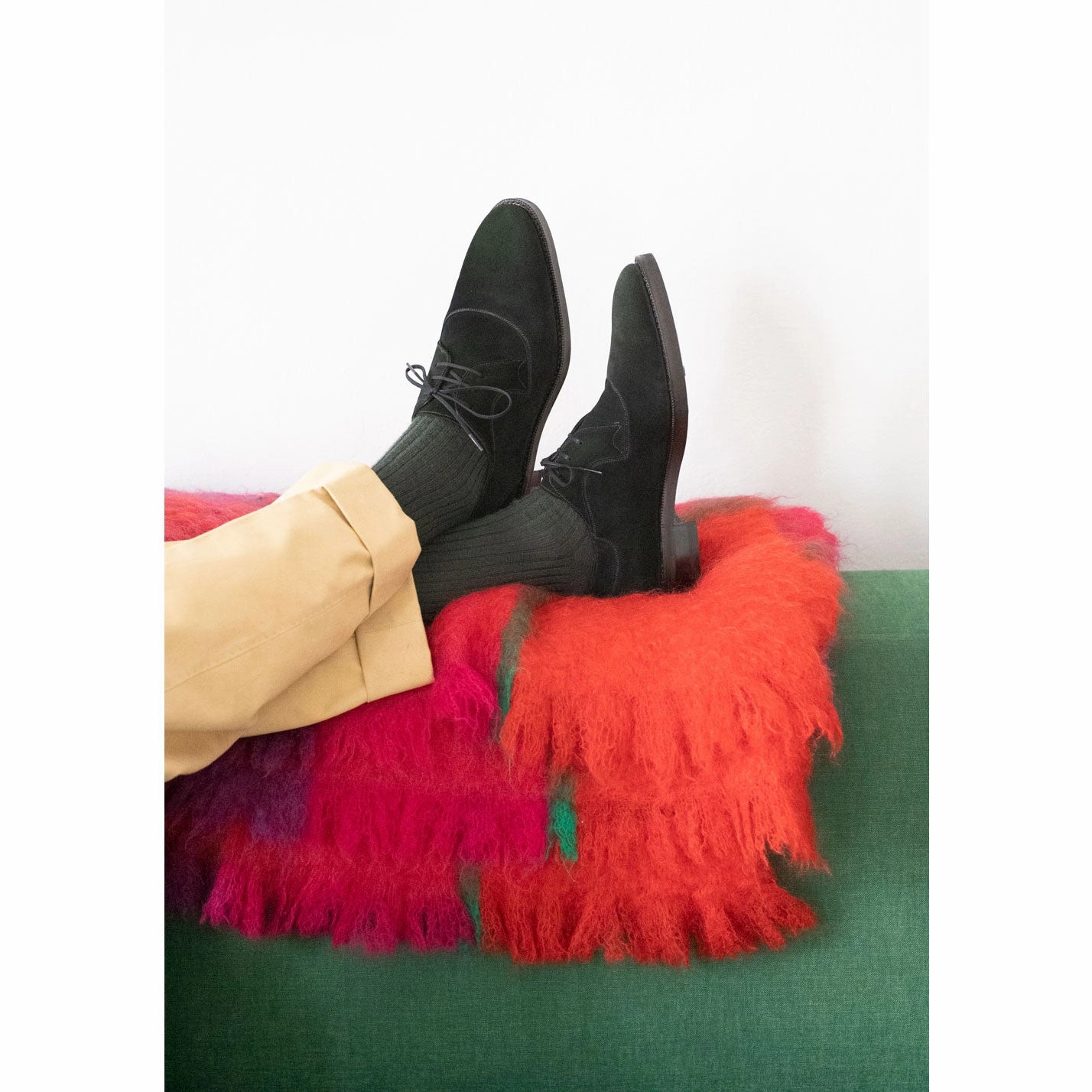 Decon Derby Shoe Mto - Lichen Green Suede Tone-Driven Fit To Adapt