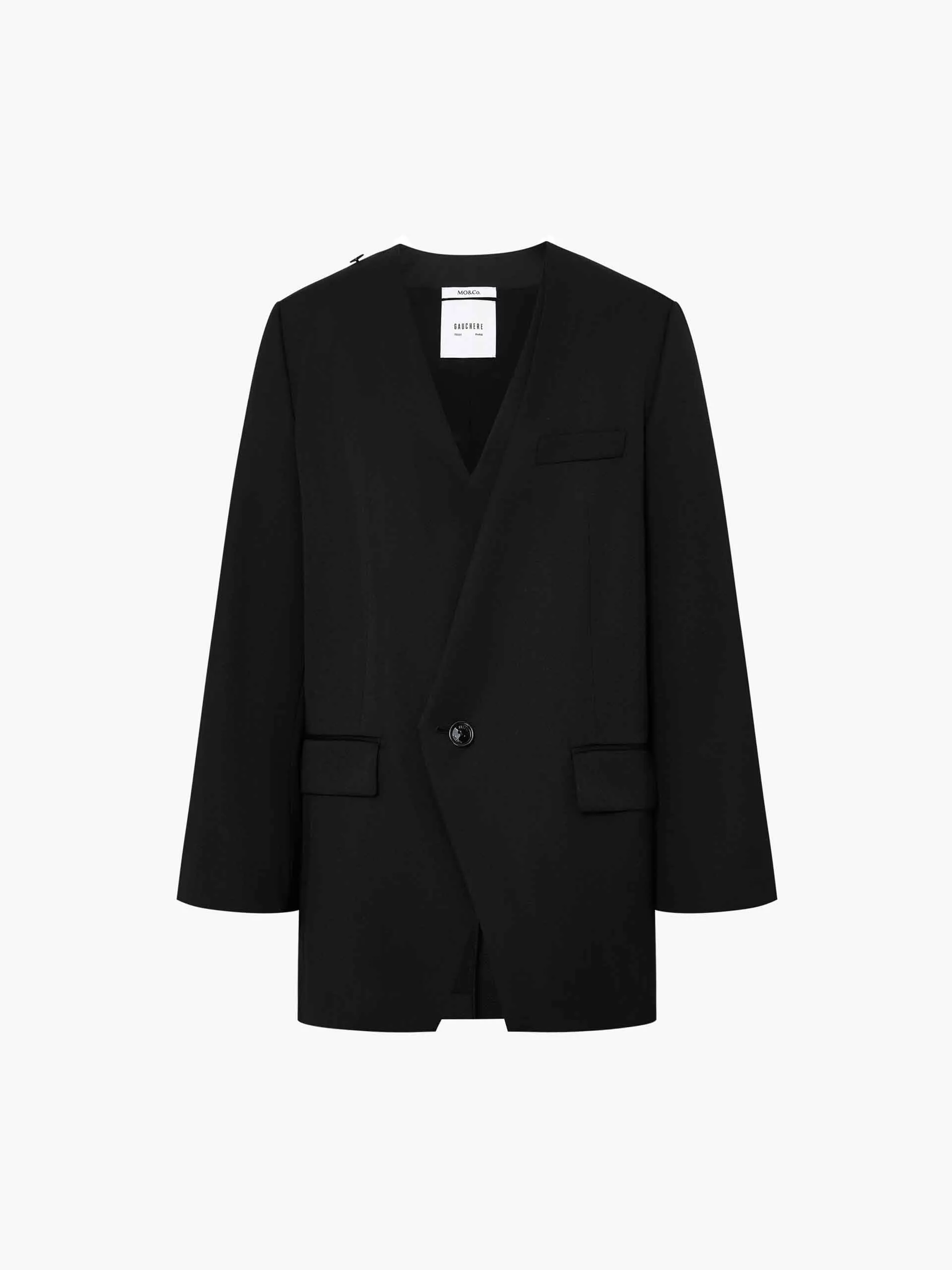 Deconstructed V-neck Blazer