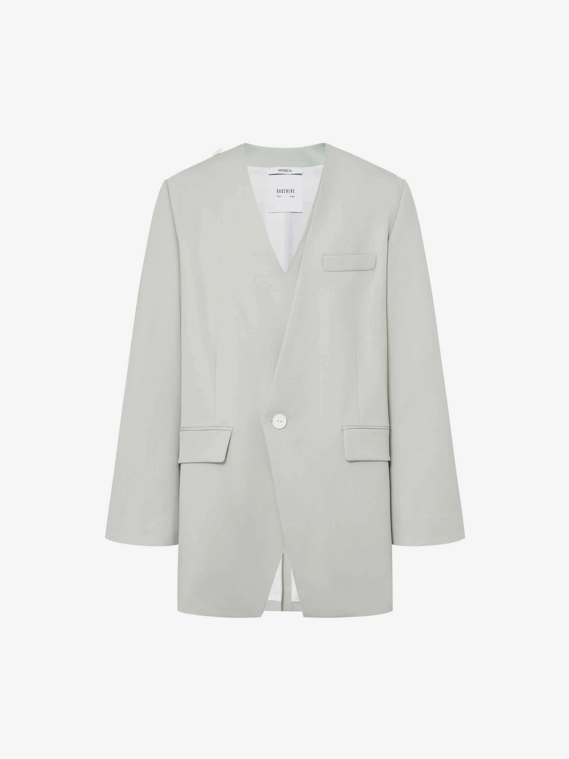 Deconstructed V-neck Blazer