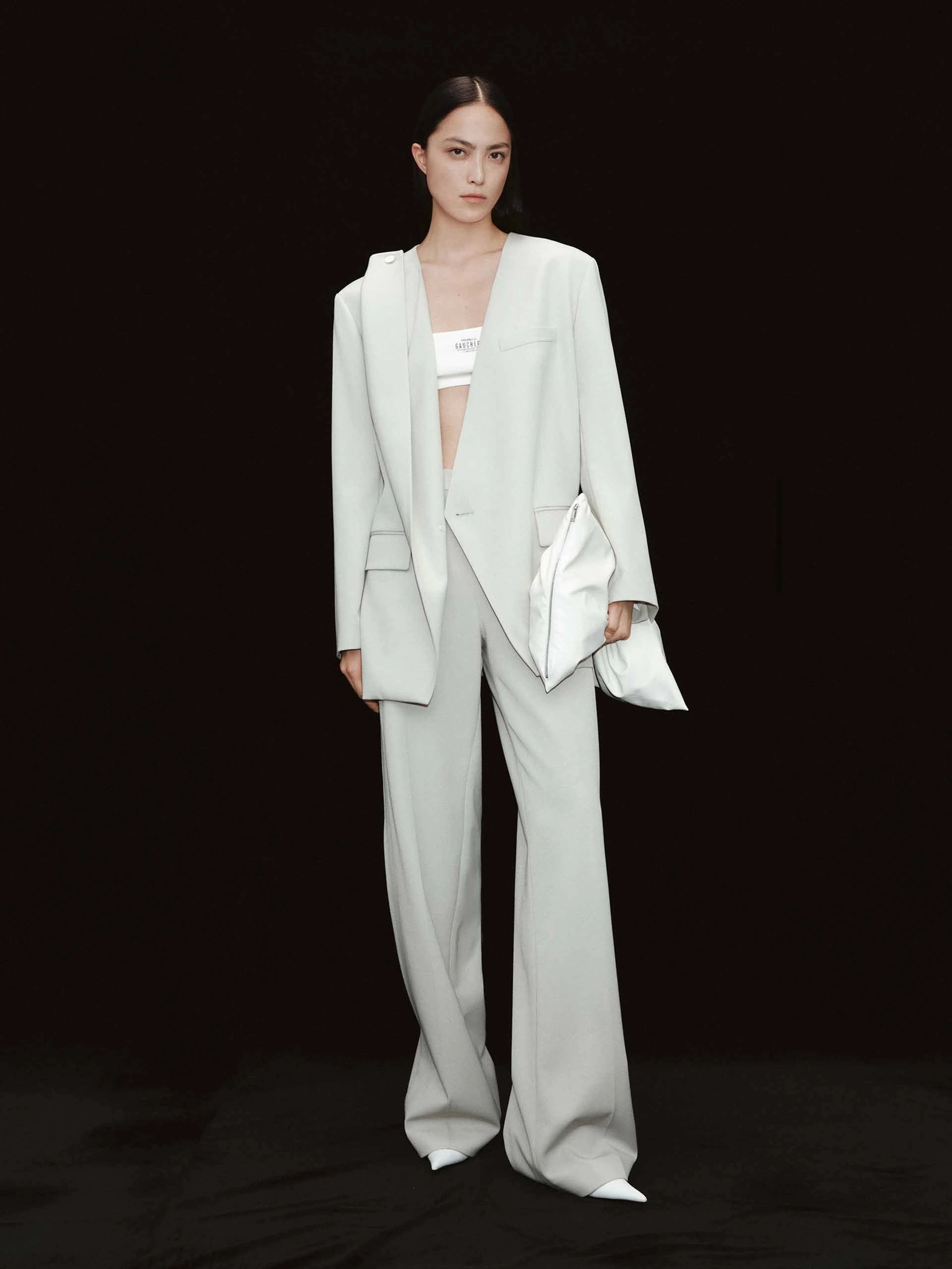 Deconstructed V-neck Blazer
