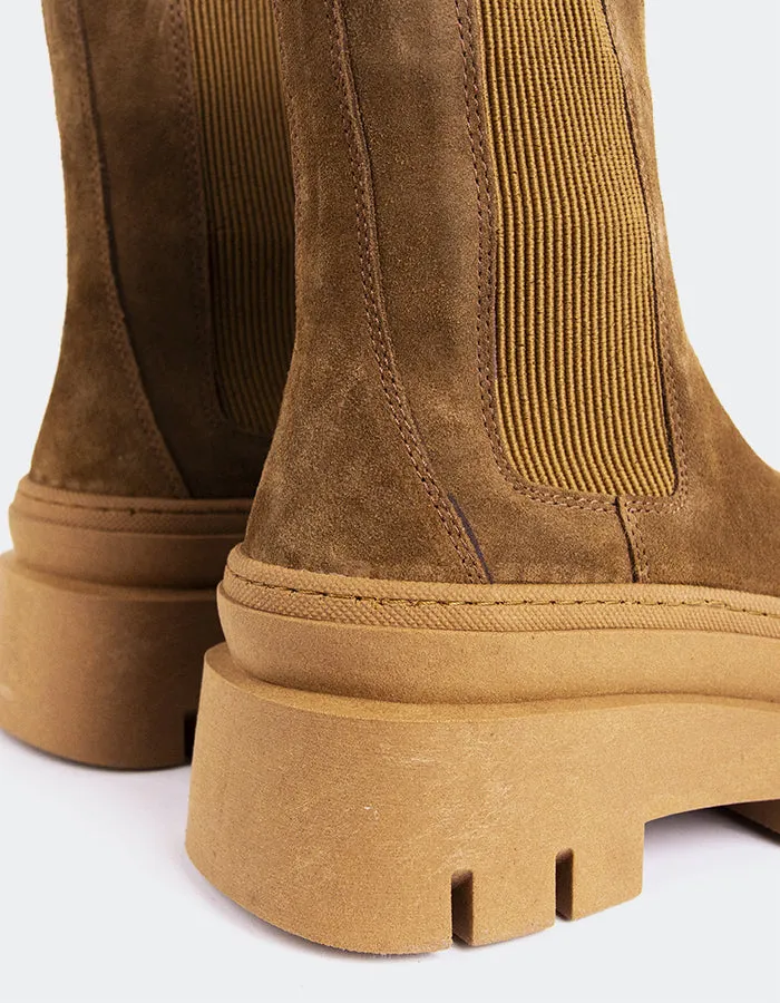 Delya Tan Suede Everyday Innovation Minimalist Edge