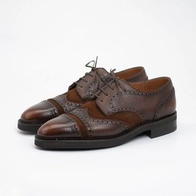 Derby Megabrogue Shoe Mto - Cognac & Caramel Soft Impact