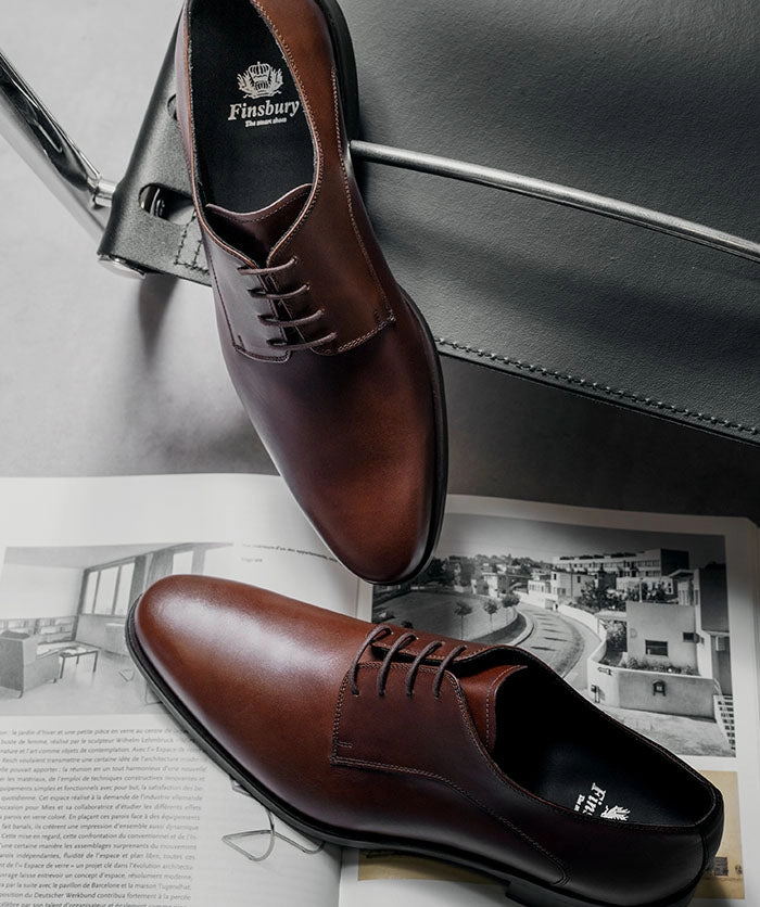 Derby Newark Brown Flex And Fit