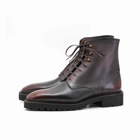 Derby Simple Boot - Espresso Handmade Patina Pure Lineswear Progressive Outfit