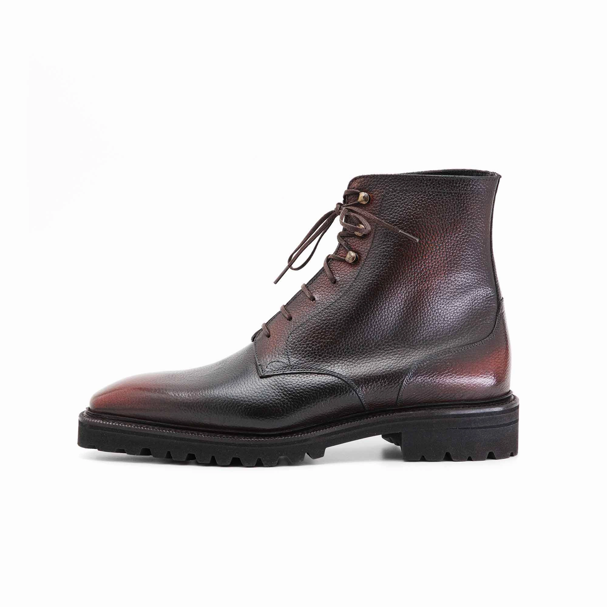 Minimal Mood Soft Urban Core Derby Simple Boot - Espresso Handmade Patina
