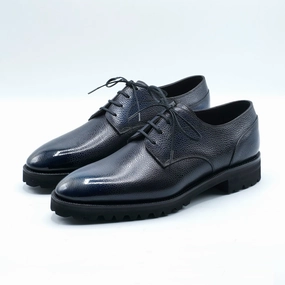 Derby Simple Shoe - 3D Mediterranean Blue City-Form Ready For Streets