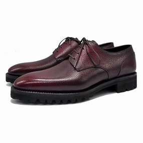 Derby Simple Shoe - Oxblood 3D Patina Designed To Explore