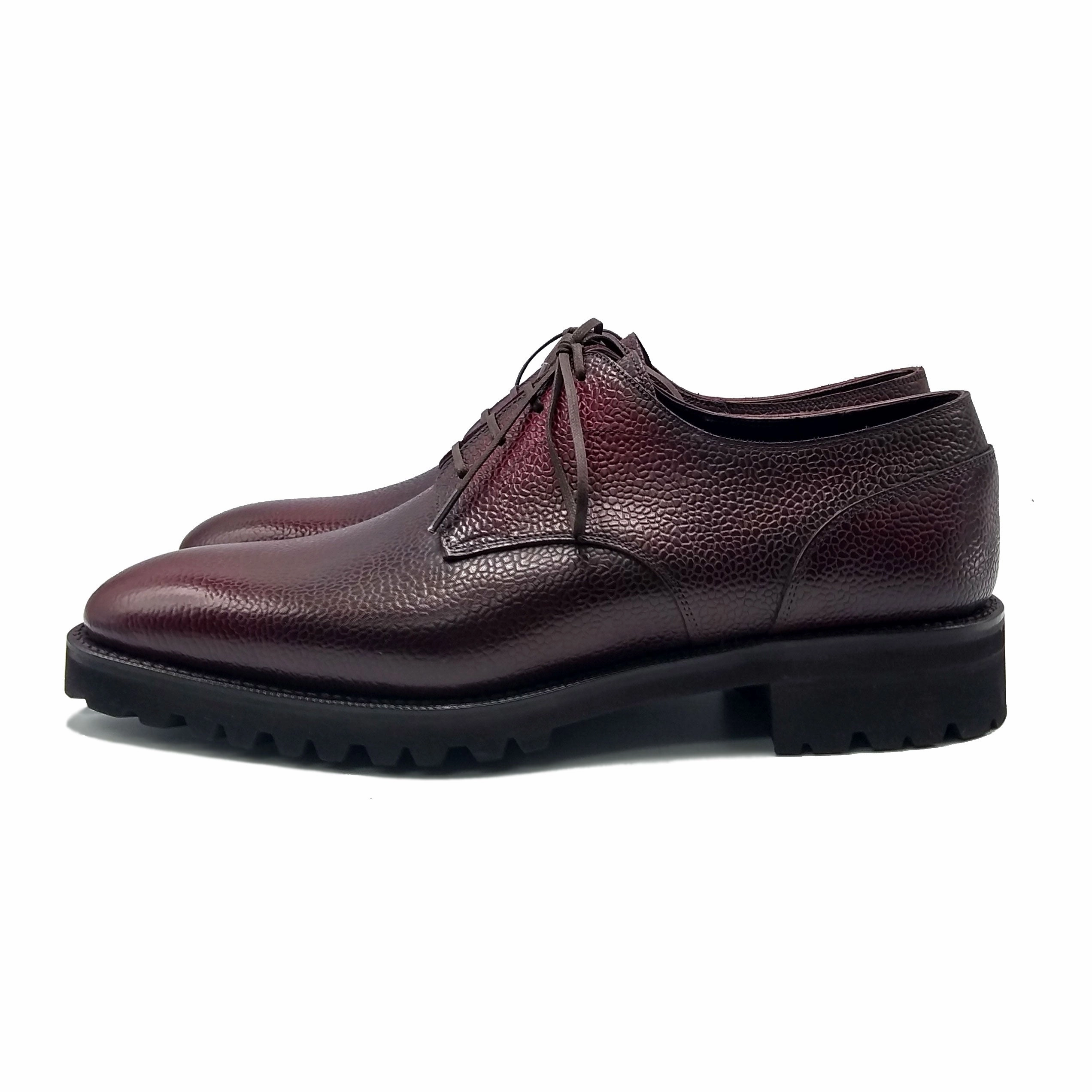 Derby Simple Shoe - Oxblood 3D Patina Streamlined Pieces Your Daily Vibe