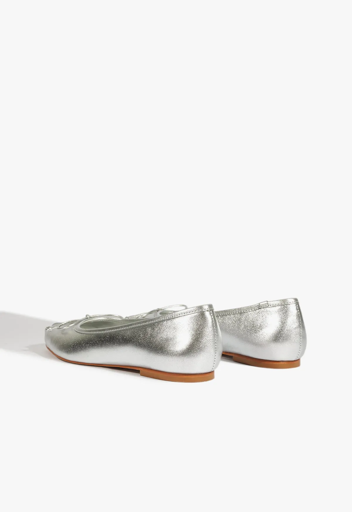 Arissa Draped Ballet Flat Quiet Cool