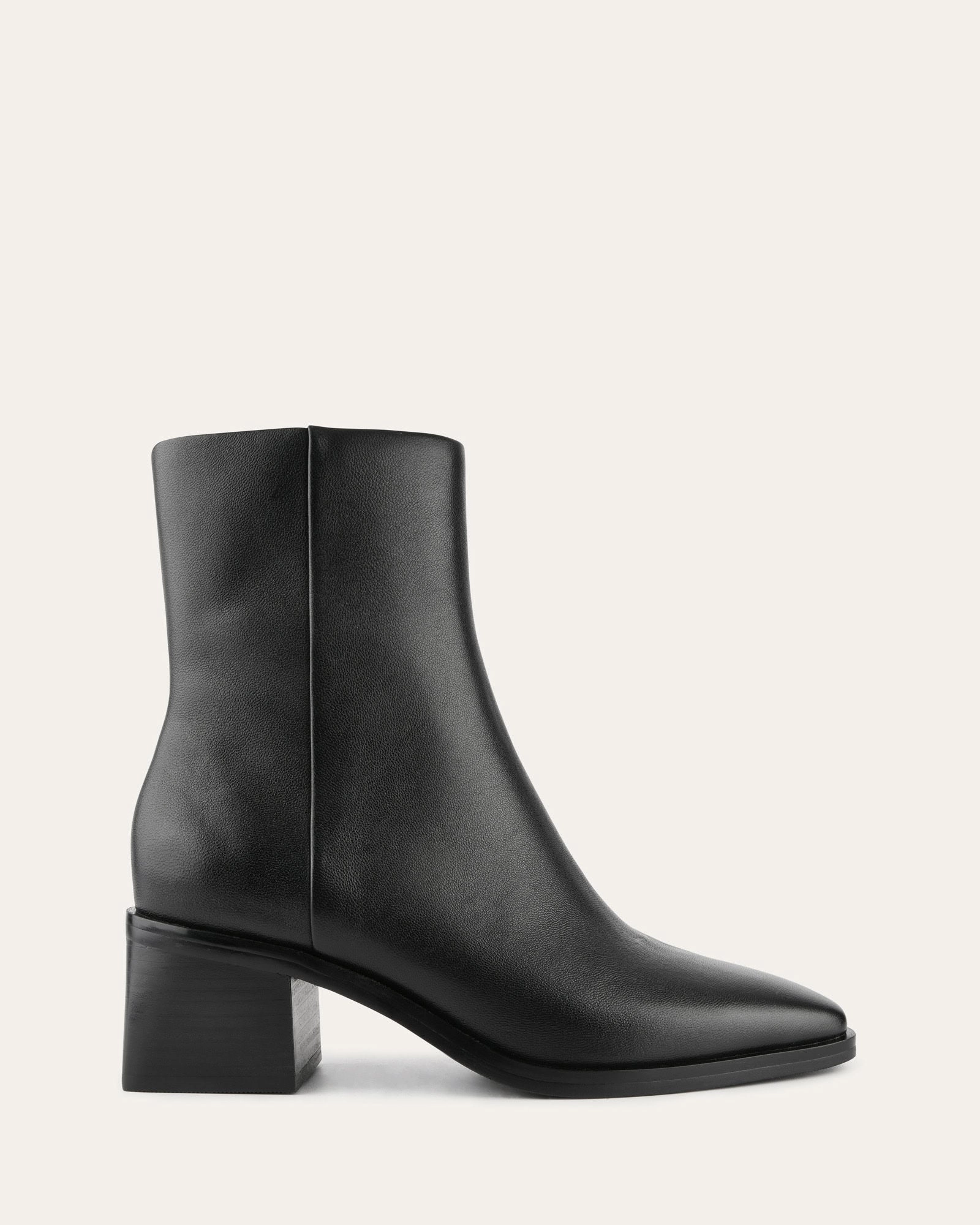 Quade Mid Ankle Boots Black Leather Active-Inspired Freedom Fit