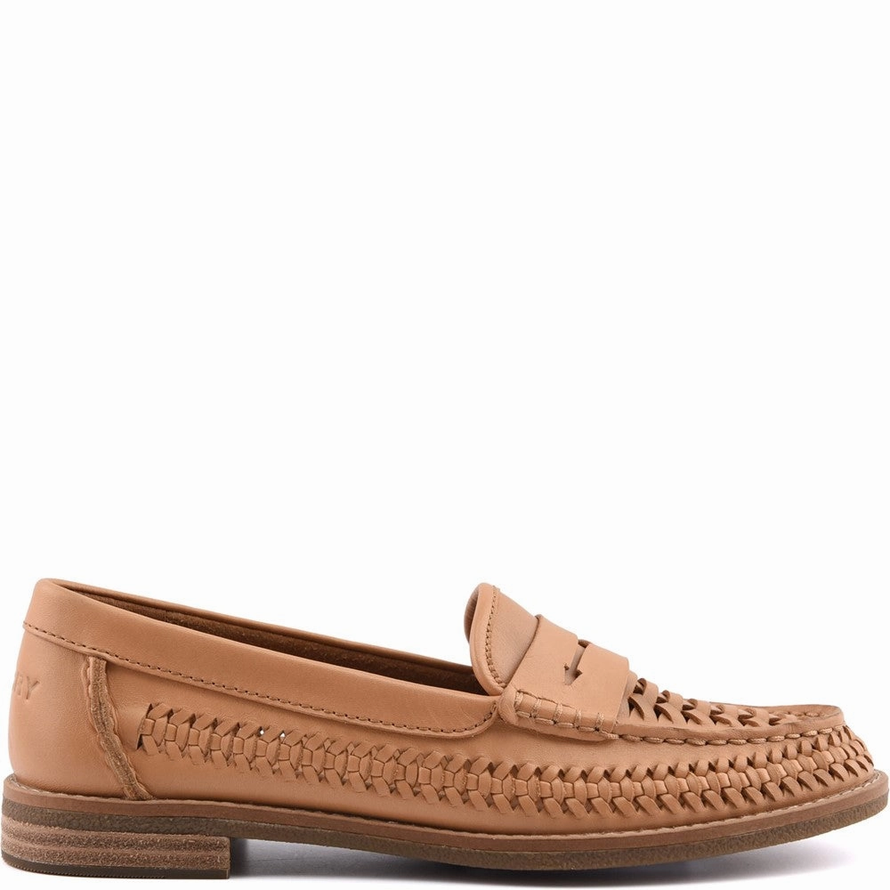 Feel The Flow Clean-Motion System Sperry Woven Seaport Penny Mocassin