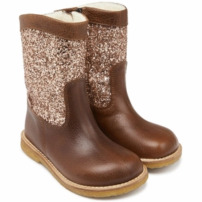 Understated Utility The New Essential Angulus Tex Boots With Zipper Cognac/Maple