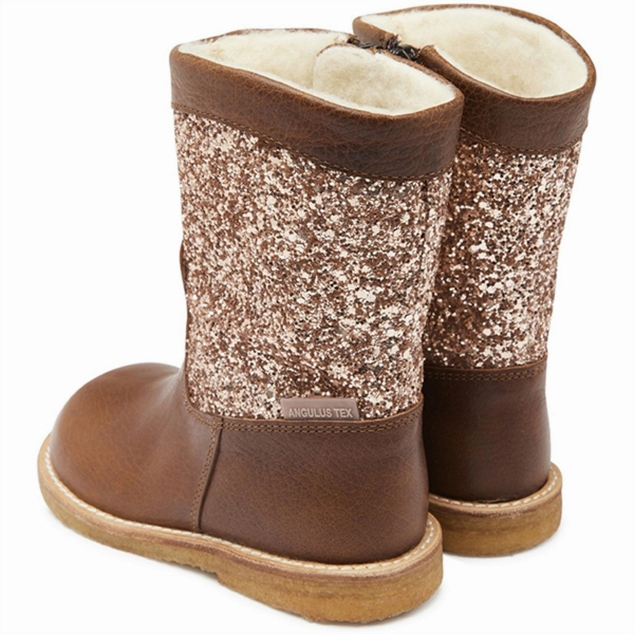 Angulus Tex Boots With Zipper Cognac/Maple Your Fit System