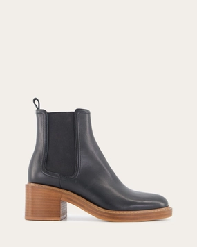 Motion-Minded Urban Core Rye Mid Ankle Boots Black Leather