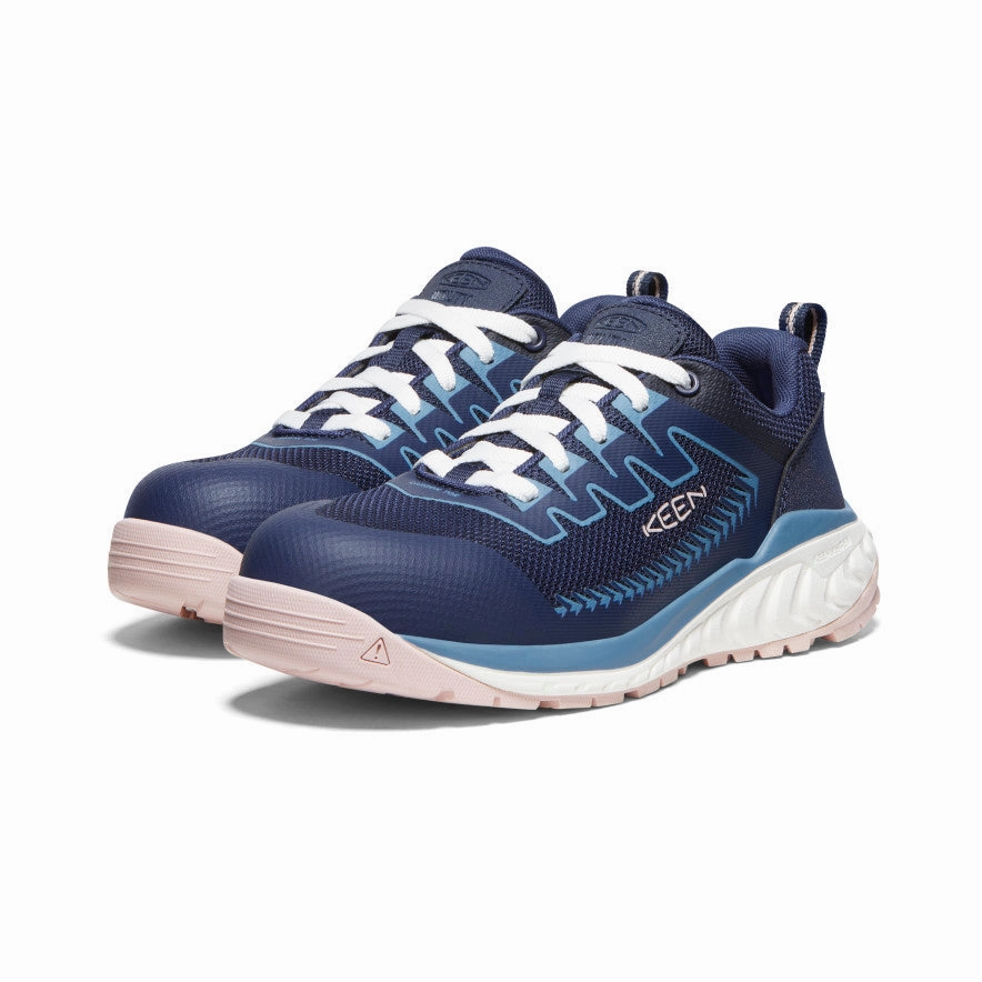 Women'S Arvada Work Sneaker (Carbon Toe)  |  Naval Academy/Peach Whip Built For Pace City-Layered
