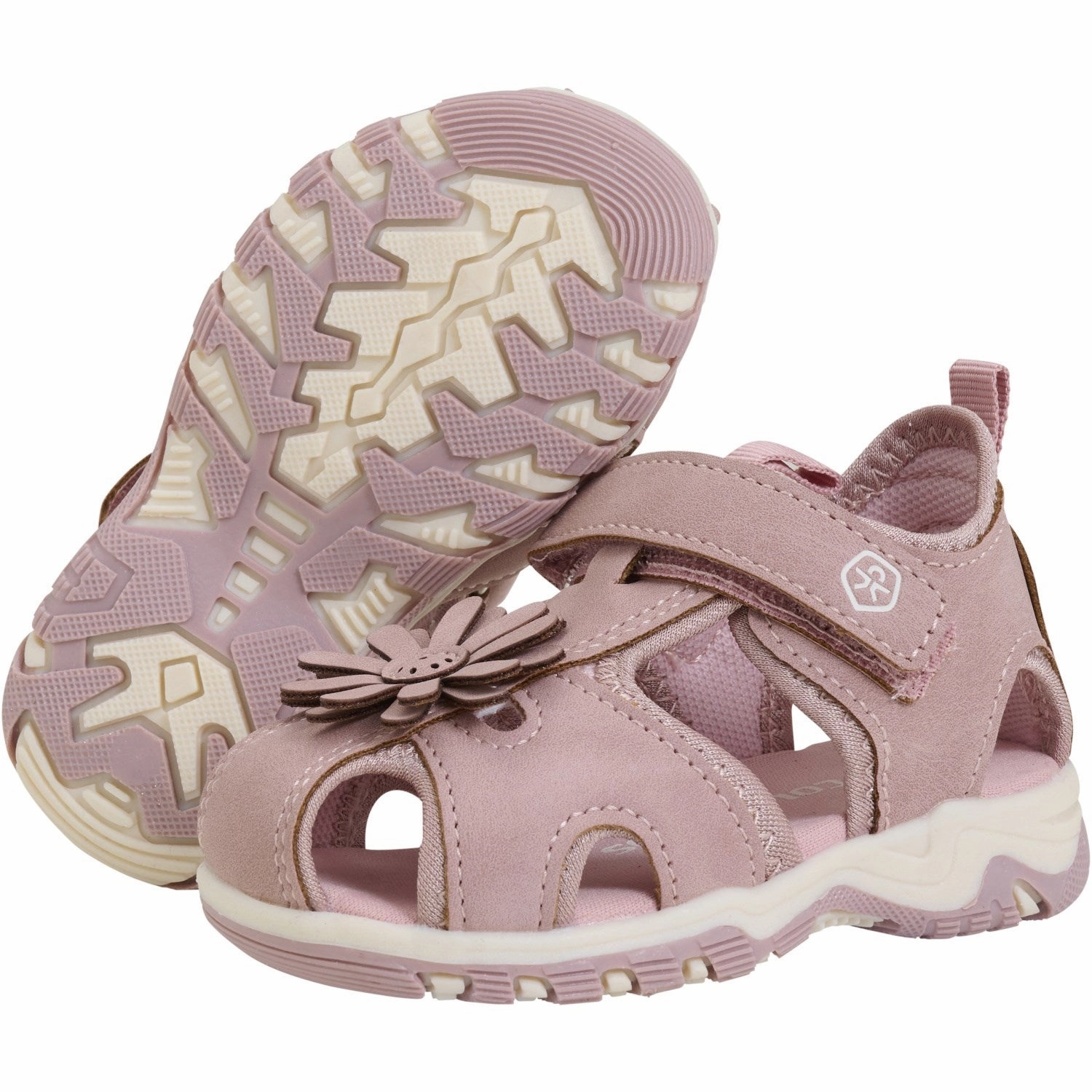 Color Kids Woodrose Baby Sandals W. Velcro Strap Refined Feel