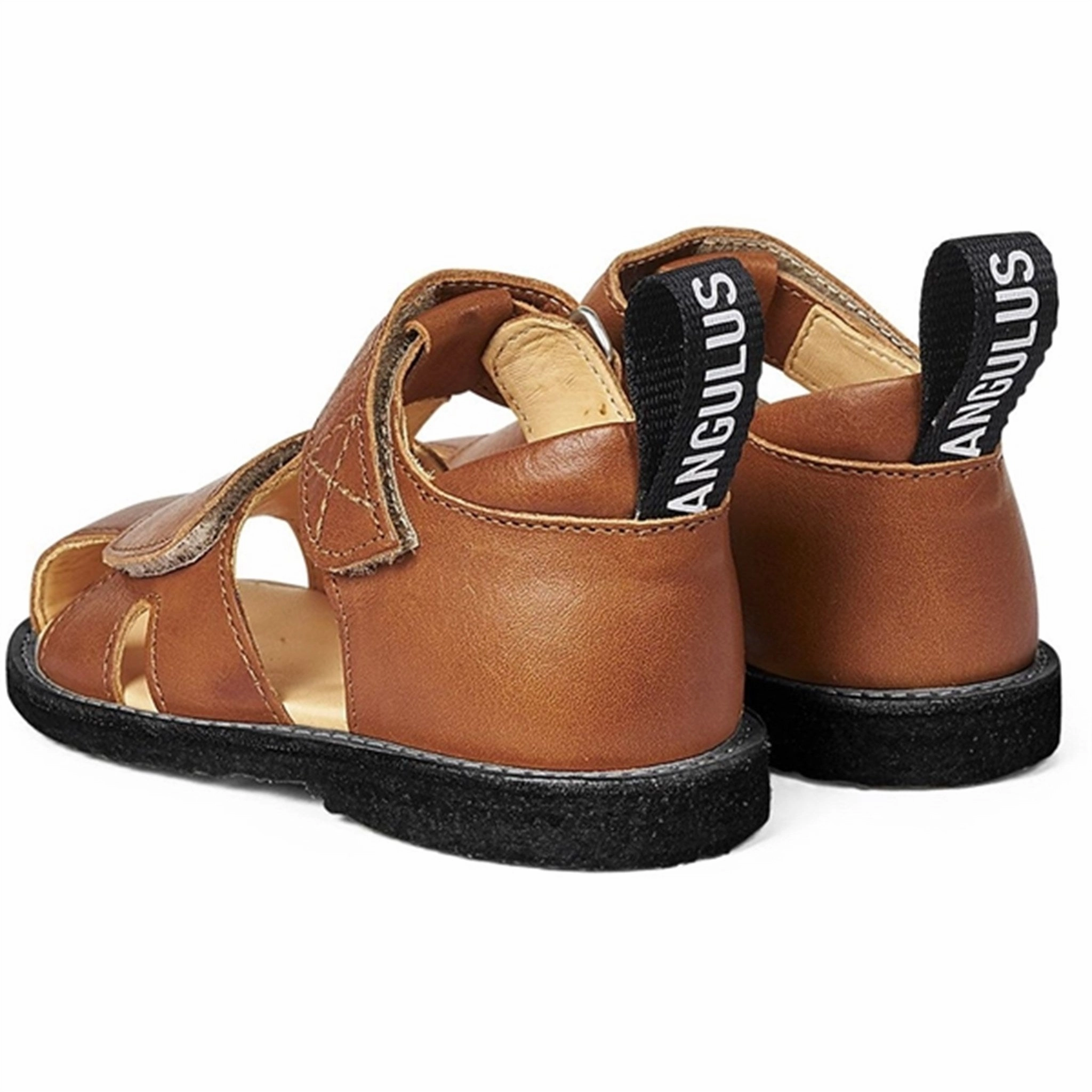 Angulus Starter Sandal M. Velcrolukning Cognac All-Day Movement Effortless Fit