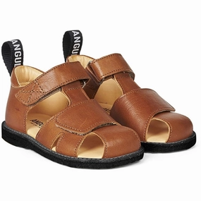 Angulus Starter Sandal M. Velcrolukning Cognac No-Fuss Fit