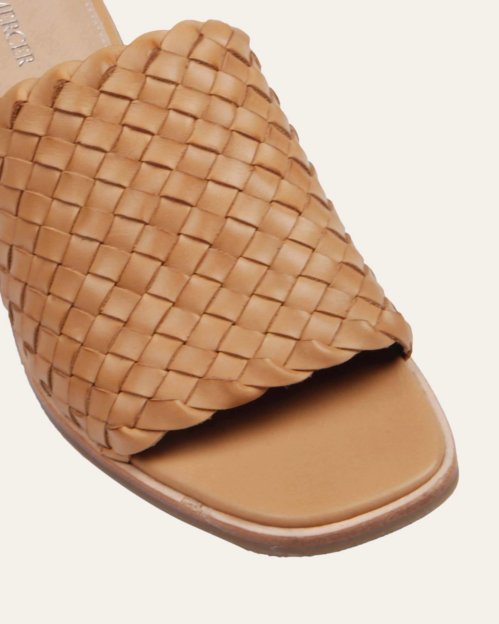 Core To Explore Whaler Mid Heel Sandals Tan Leather