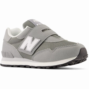 Step Into Rhythm New Balance 515 Hook & Loop Sneakers Kids Slate Grey