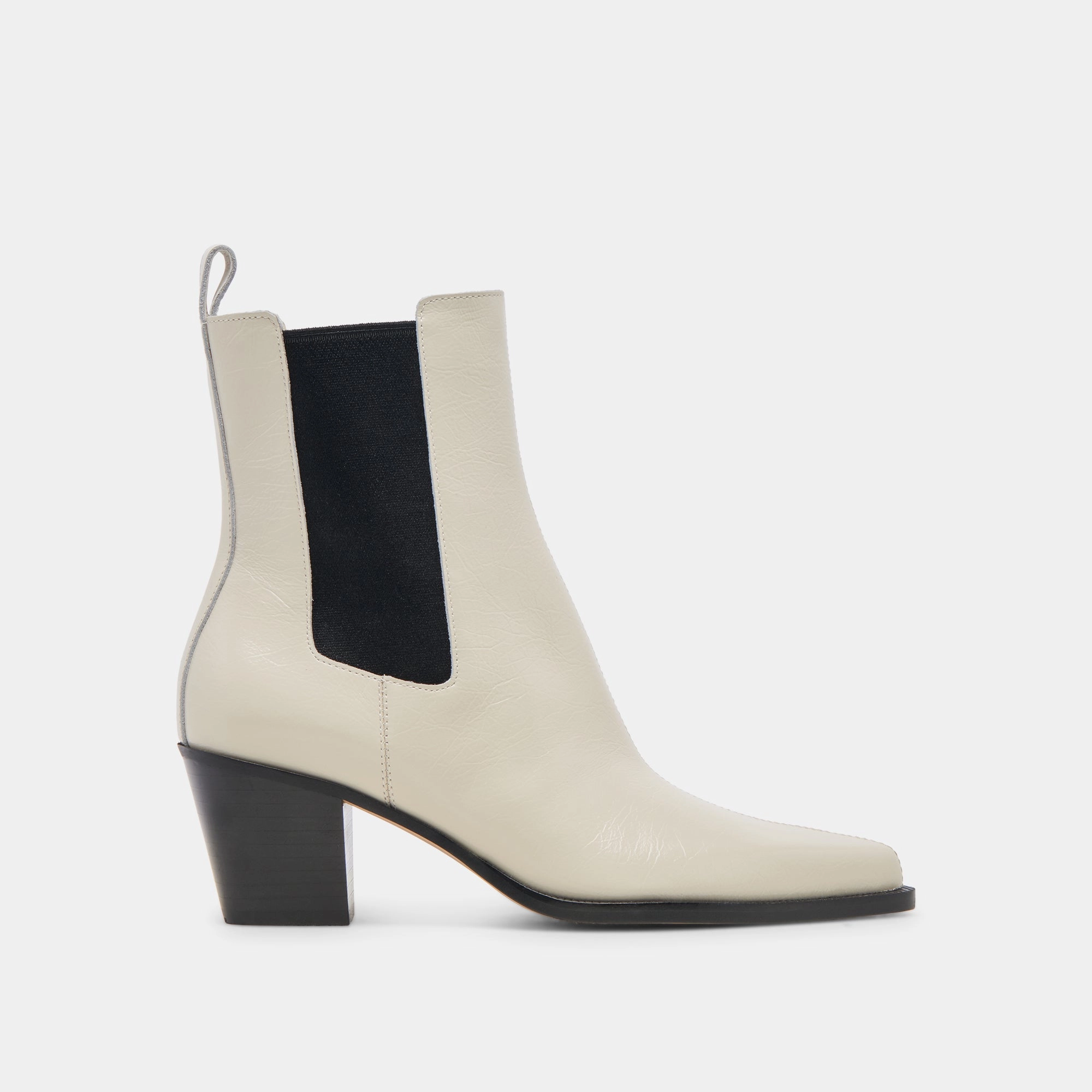 Shadie H2O Booties Ivory Crinkle Patent Explore With Ease