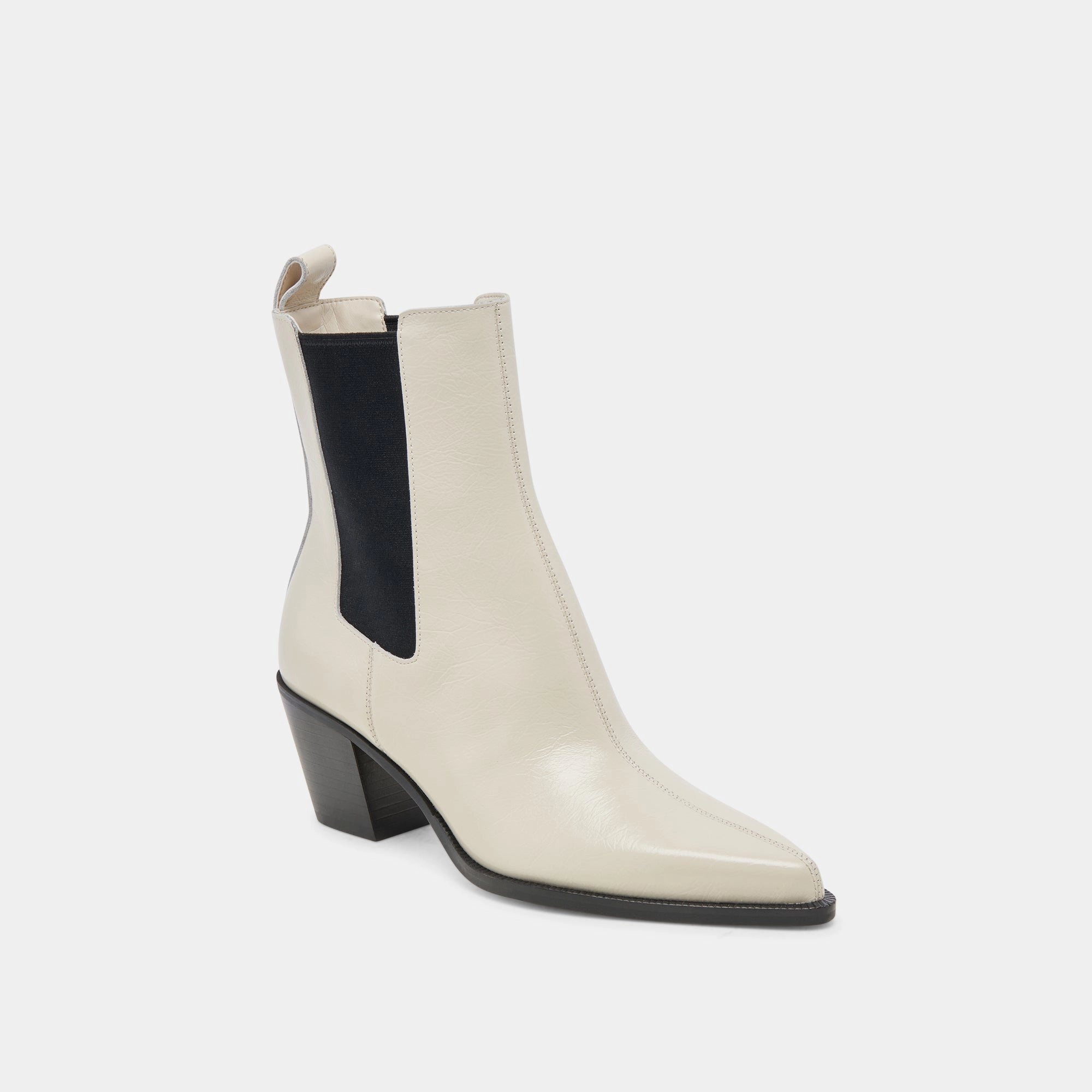 Feel The Flow Clarity Wear Shadie H2O Booties Ivory Crinkle Patent