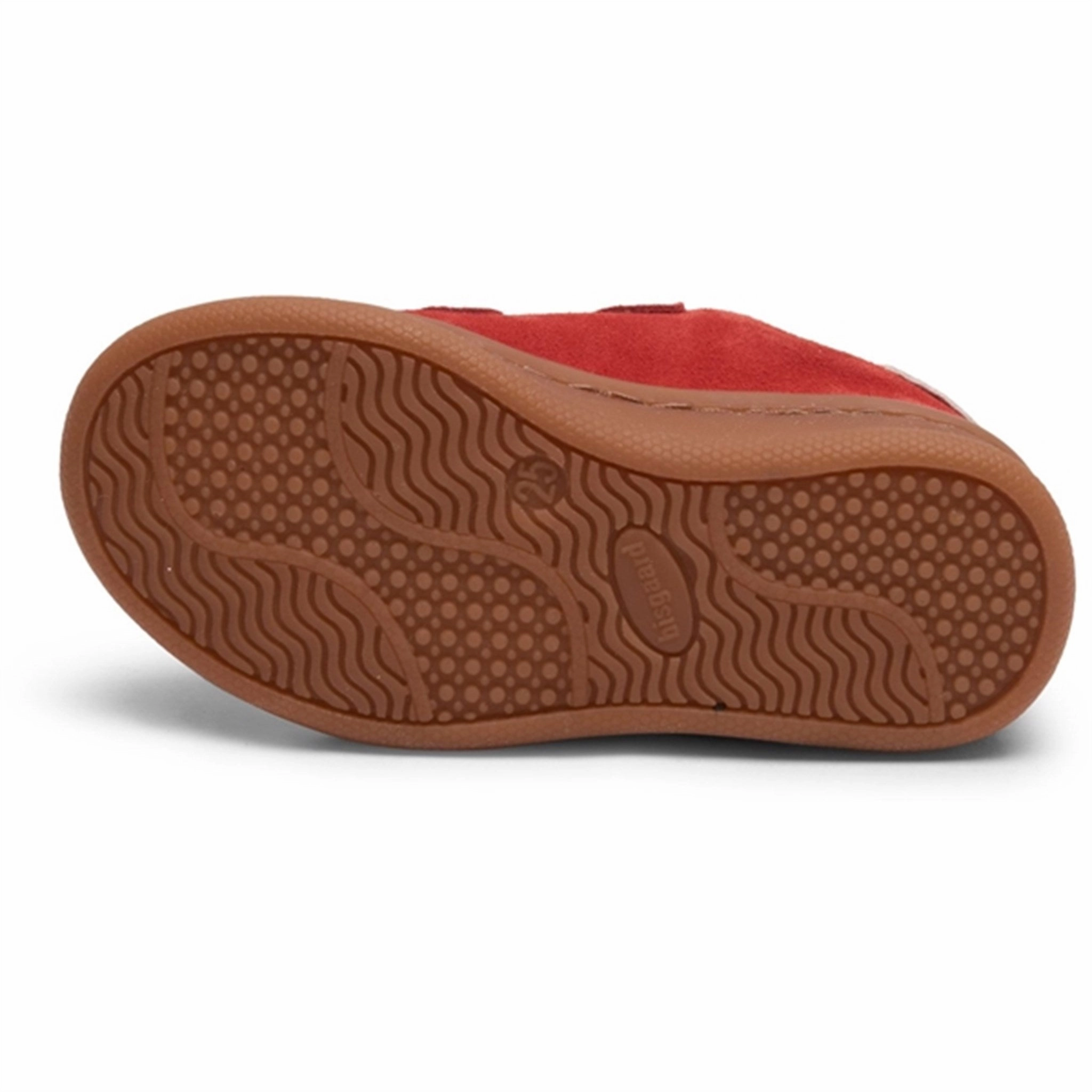 Bisgaard Bay V Velcro Sneakers Red Fluid-Form Design Less Is Bold