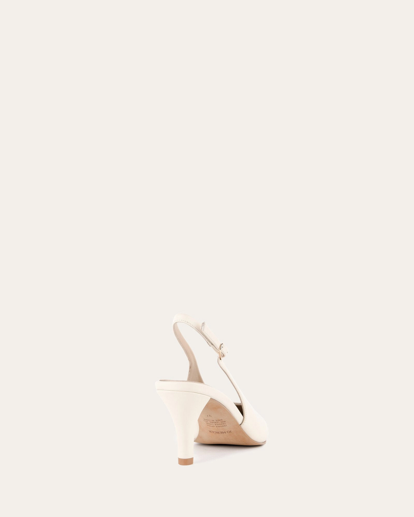Refined Fit Gear Comfort Redefined Justine Mid Heel Off White Leather
