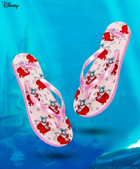 Simplified Life Disney Ariel Hwdk3739L Women'S Slippers | Stylish Comfortable Slippers With Cushioned Footbed For Comfort Fit | Perfect For Everyday Use I Pink