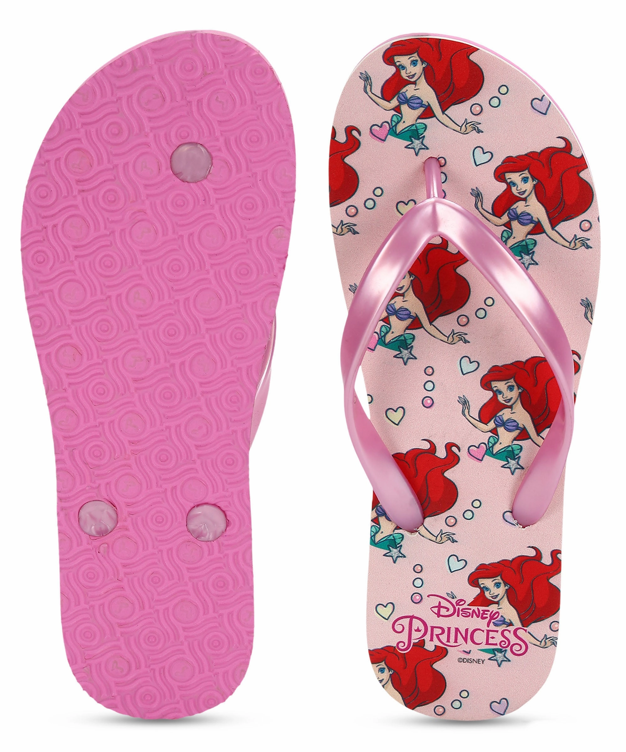 Seamless City Disney Ariel Hwdk3739L Women'S Slippers | Stylish Comfortable Slippers With Cushioned Footbed For Comfort Fit | Perfect For Everyday Use I Pink