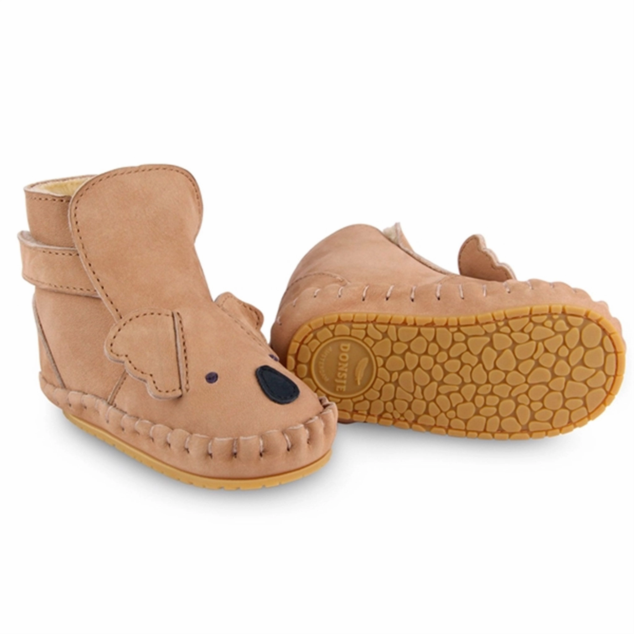 Donsje Baby Kapi Classic Lining Koala Truffle Nubuck Sleek Comfortwear