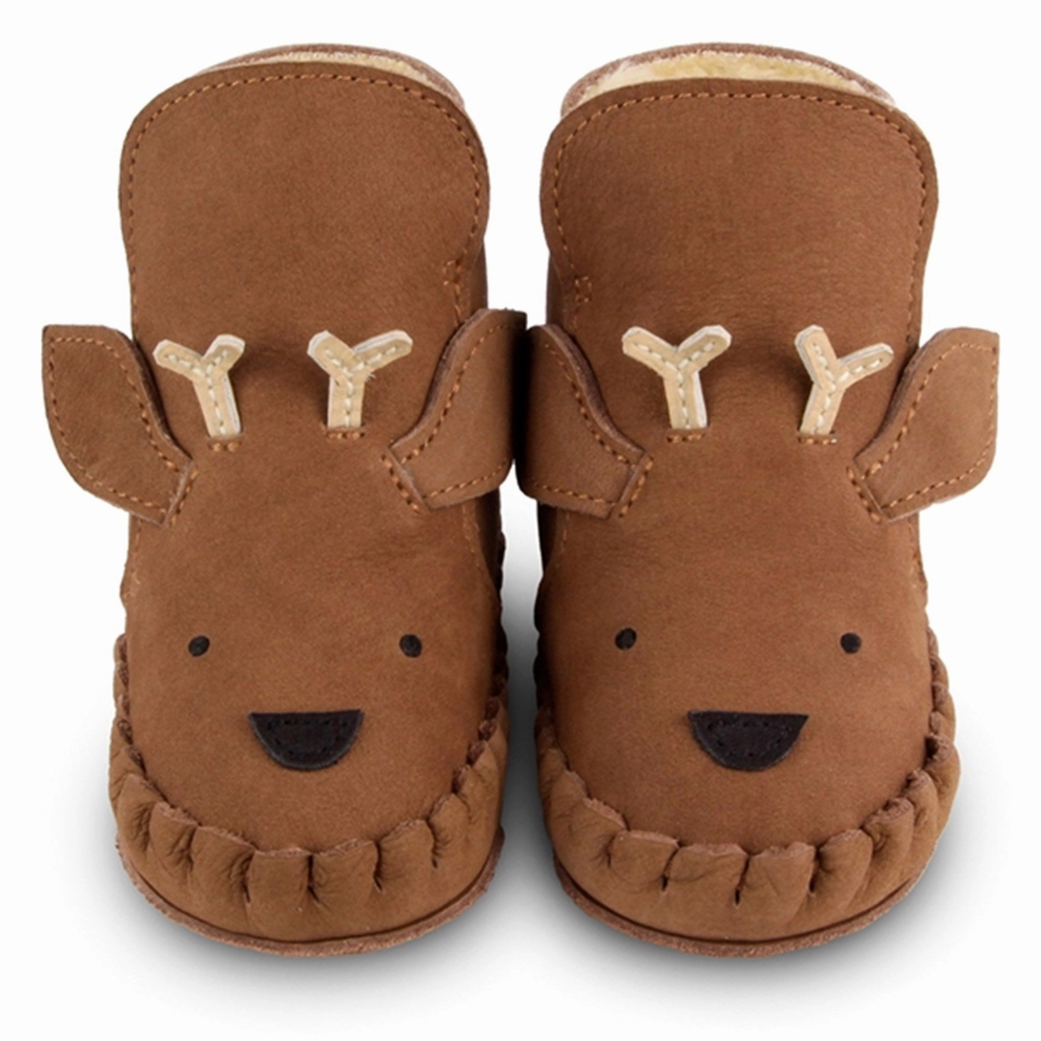 Adaptive Style Donsje Baby Kapi Special Lining Stag Hazelnut Nubuck