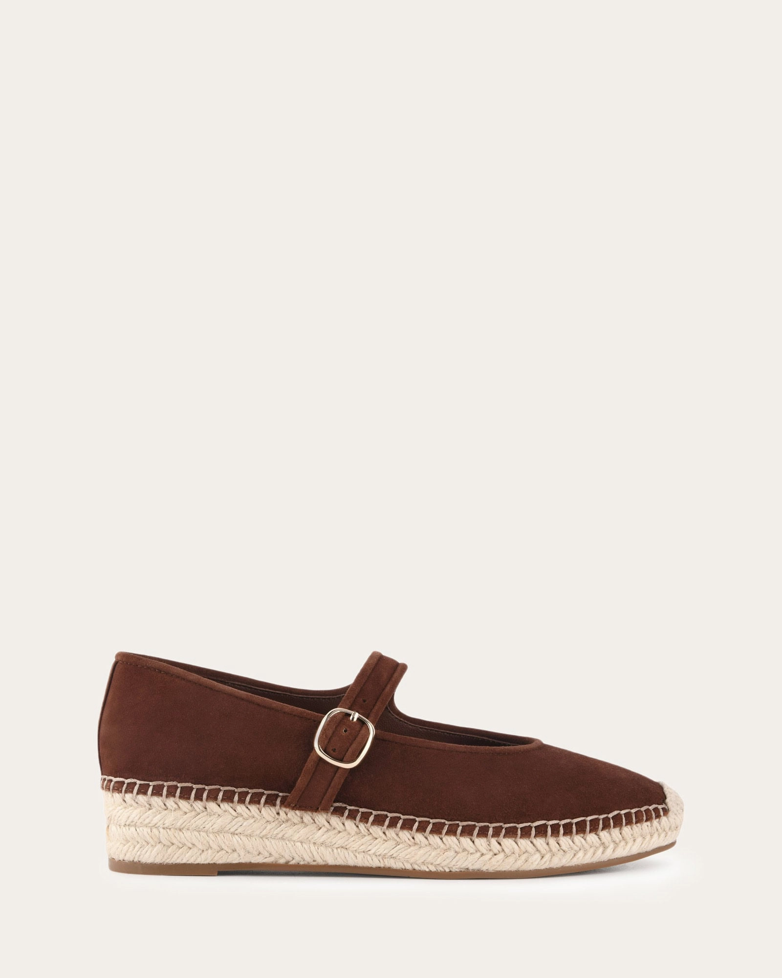 Elsie Flat Espadrilles Russet Suede Freedom Fitted Style In Sync