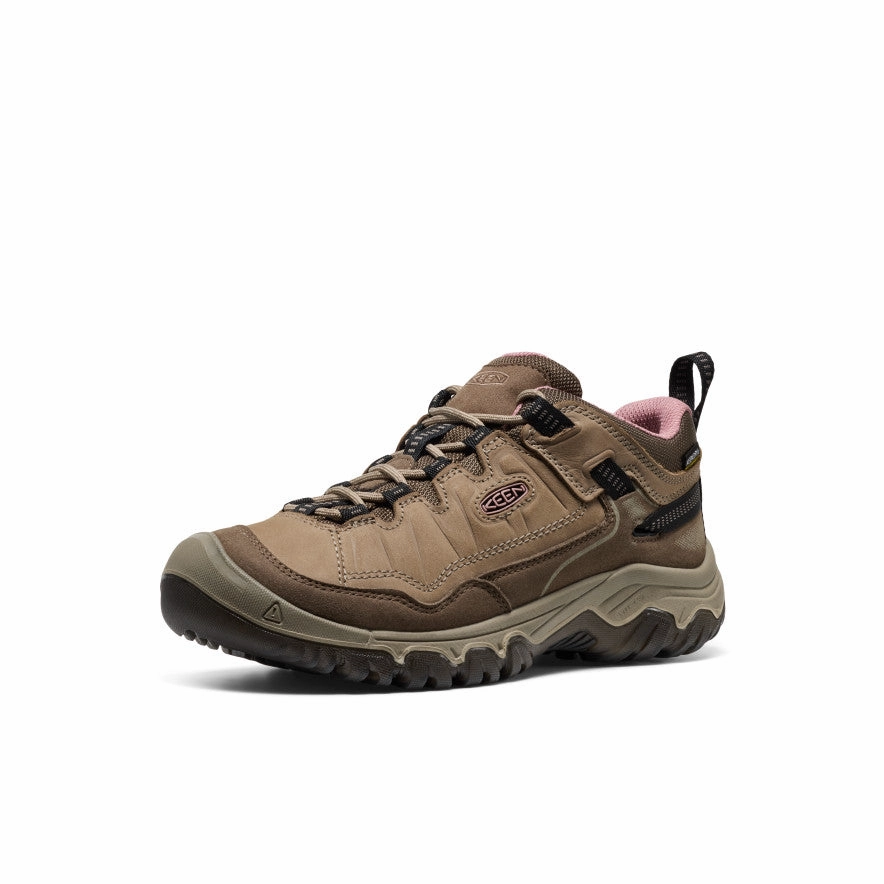 Ease-Ready Curated For Motion Women'S Targhee Iv Waterproof Hiking Shoe  |  Brindle/Nostalgia Rose