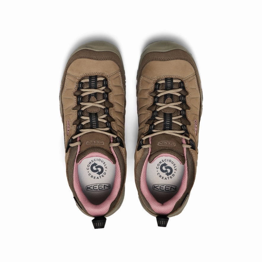 Women'S Targhee Iv Waterproof Hiking Shoe  |  Brindle/Nostalgia Rose Streamlined Mobility Bold Minimal