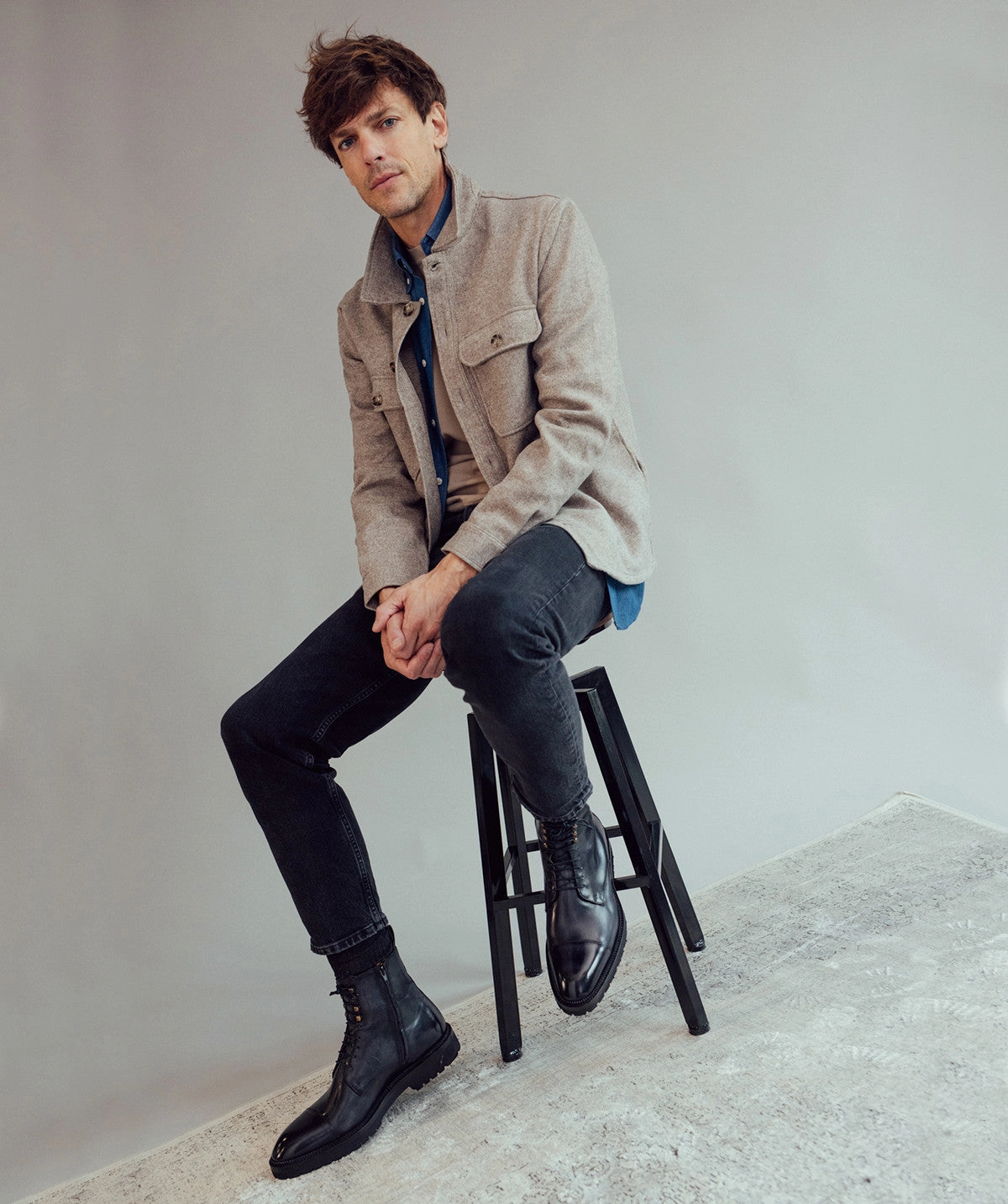 Your Everyday Edge Alessandro Patina Grey Ankle Boots