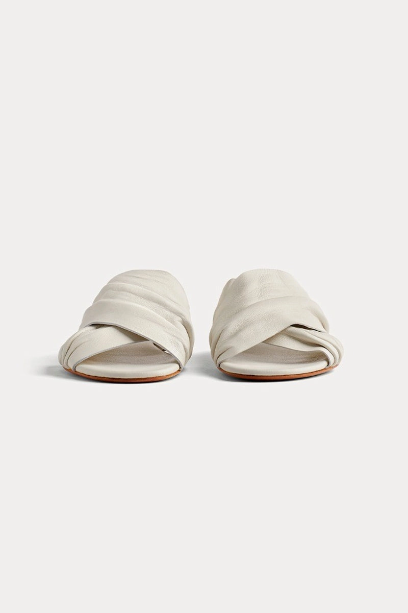 Everyday Fresh Leather Sandal Slide In Bianco