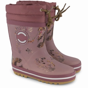 City Ready Street-Ready Mikk-Line Rose Brown Winter Wellies