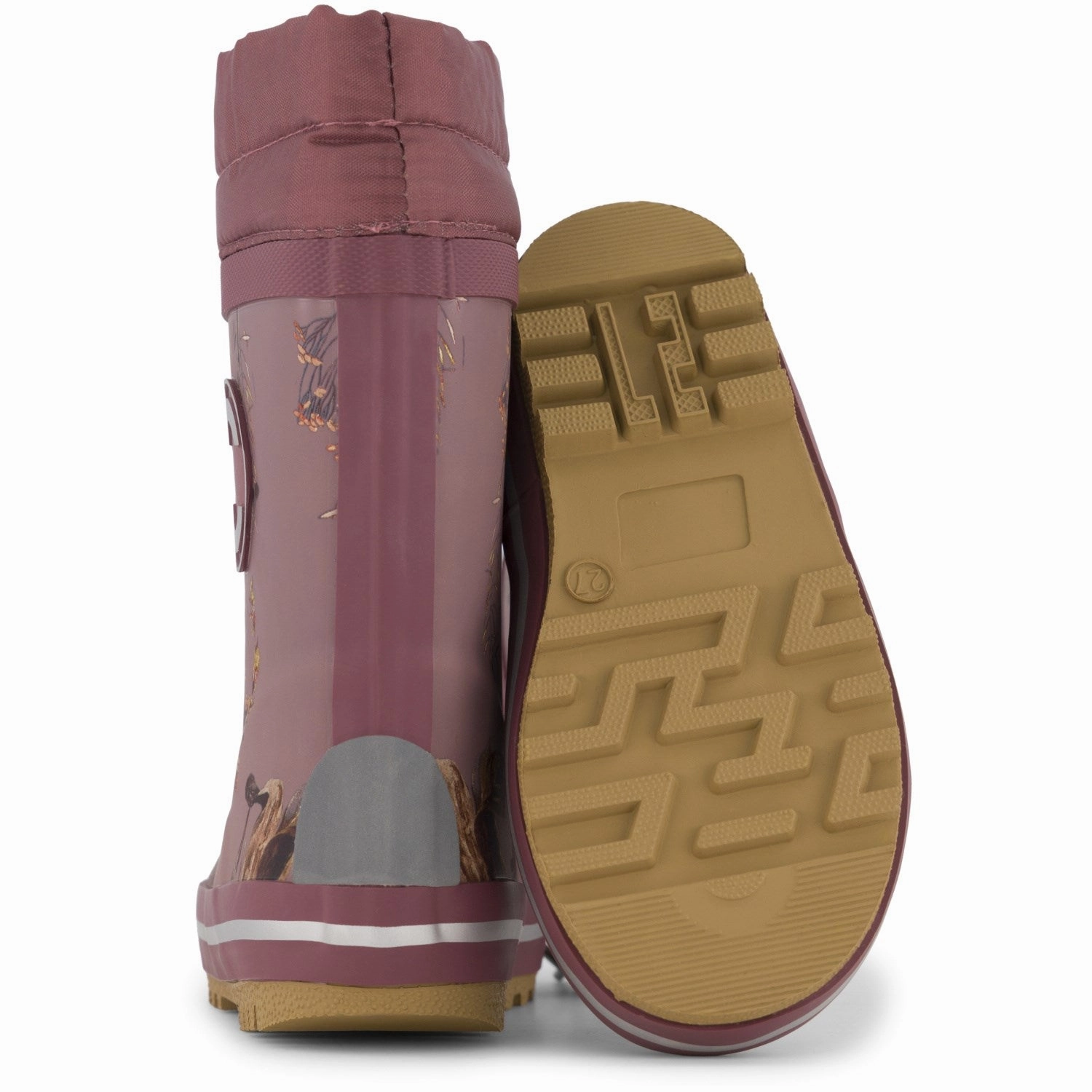 Mikk-Line Rose Brown Winter Wellies City-Flex