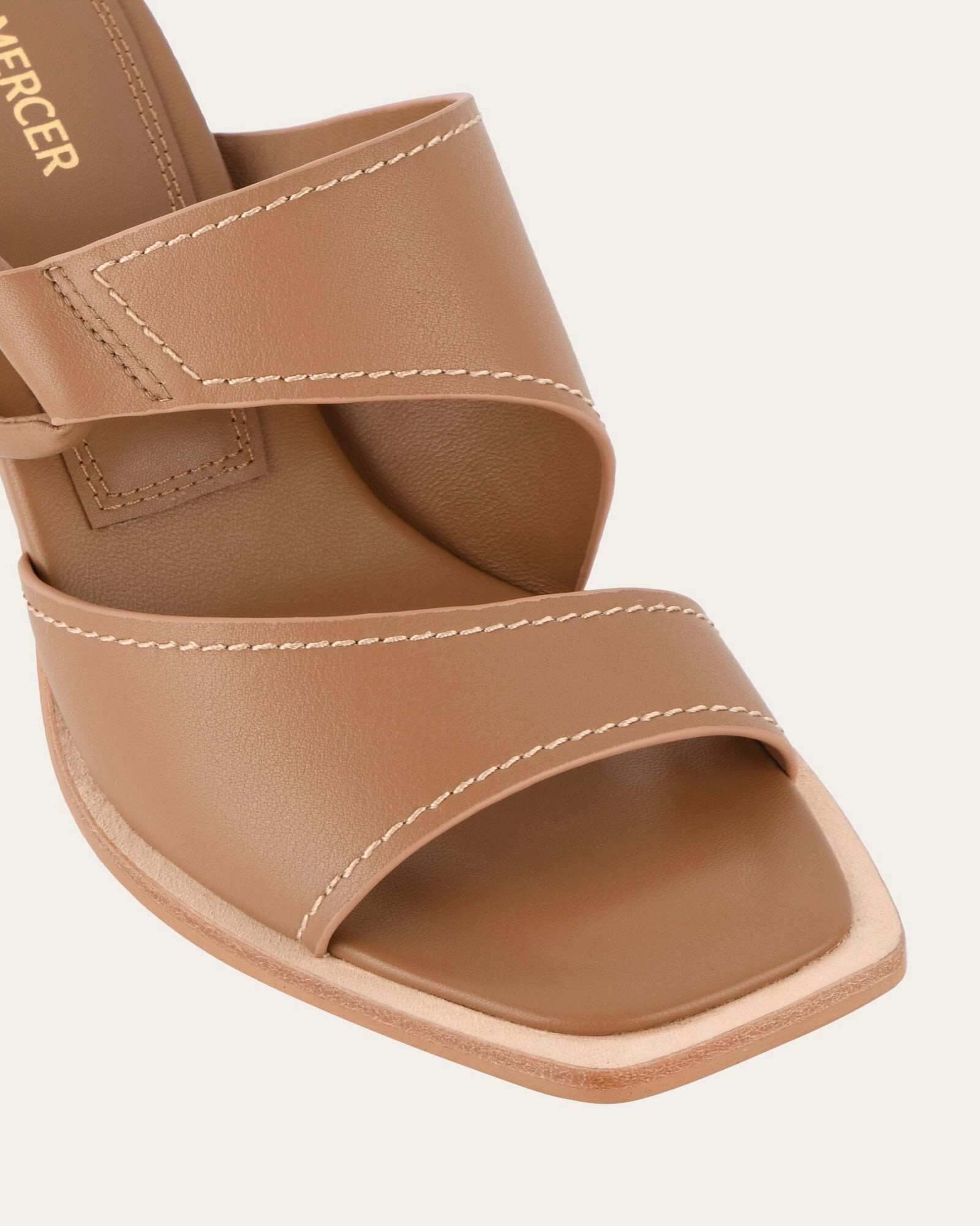 Cammy Mid Heel Sandals Tan Leather Future Lines