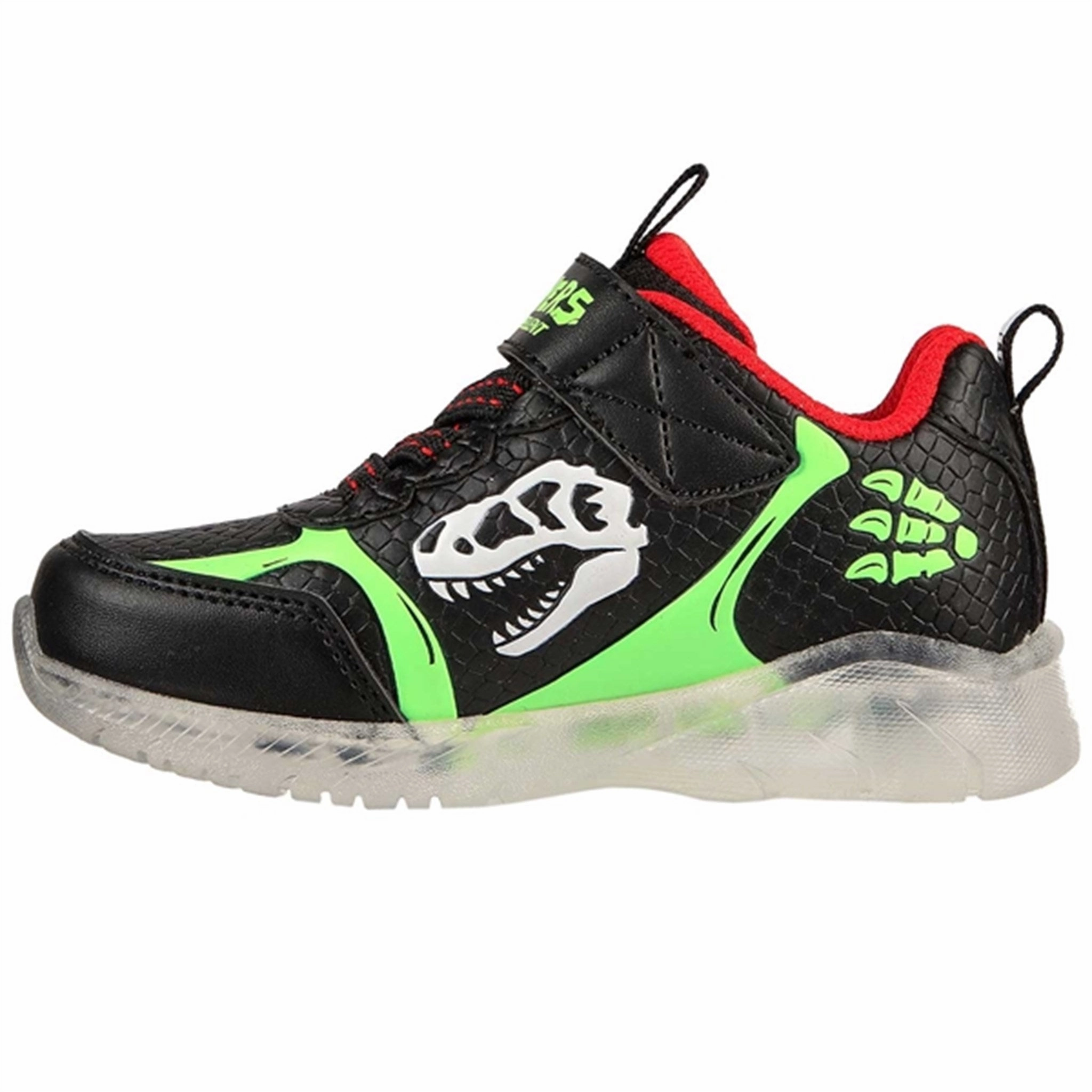 Calm Layers Skechers S-Lights Illumi Brights Sneakers Dino Glow Black/Lime