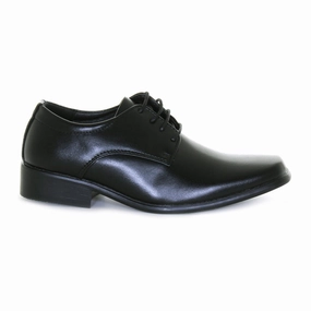Boys Black Tie Dress Shoes Adapt To Flow Freedom Fitted