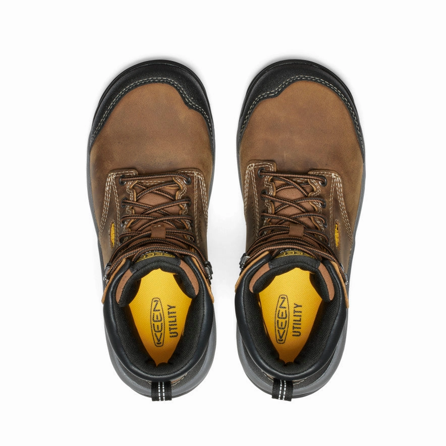 Women'S Evanston 6" Waterproof Boot (Carbon Toe)  |  Bison/Black Flowwear Clean Attitude