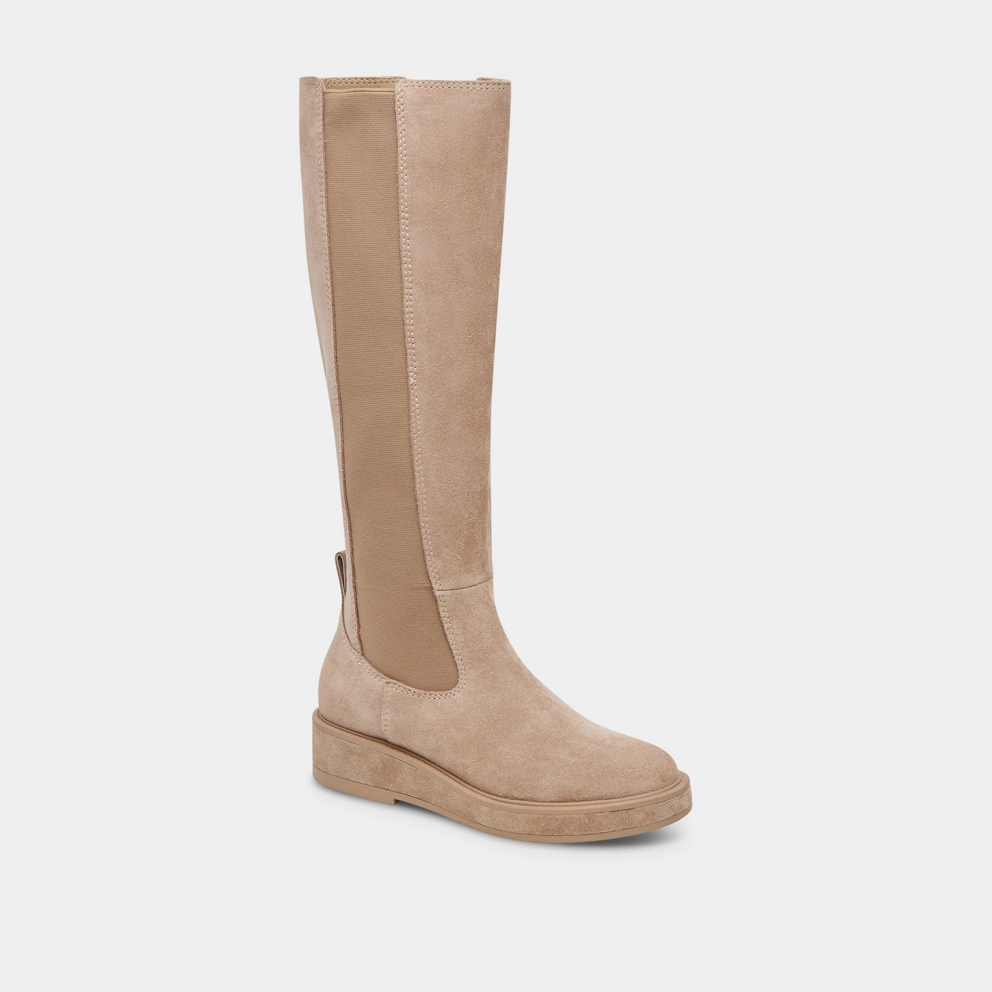 Core Movement Urban Lifestyle Eamon H2O Wide Calf Boots Almond Suede