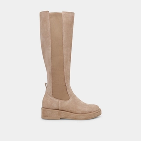 Fluid Lifestyle Eamon H2O Wide Calf Boots Almond Suede