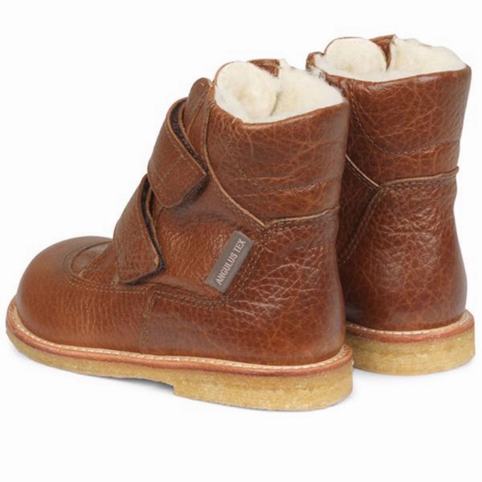 Designed For Pace Made To Perform Angulus Tex Boots W. Velcro Cognac