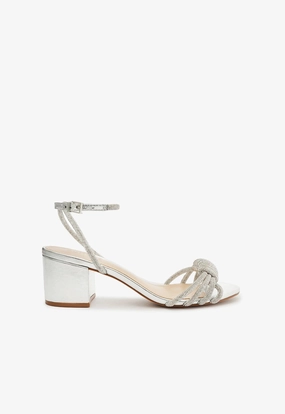 Style To Evolve Refined Chill Jewell Mid Block Nappa Leather Sandal