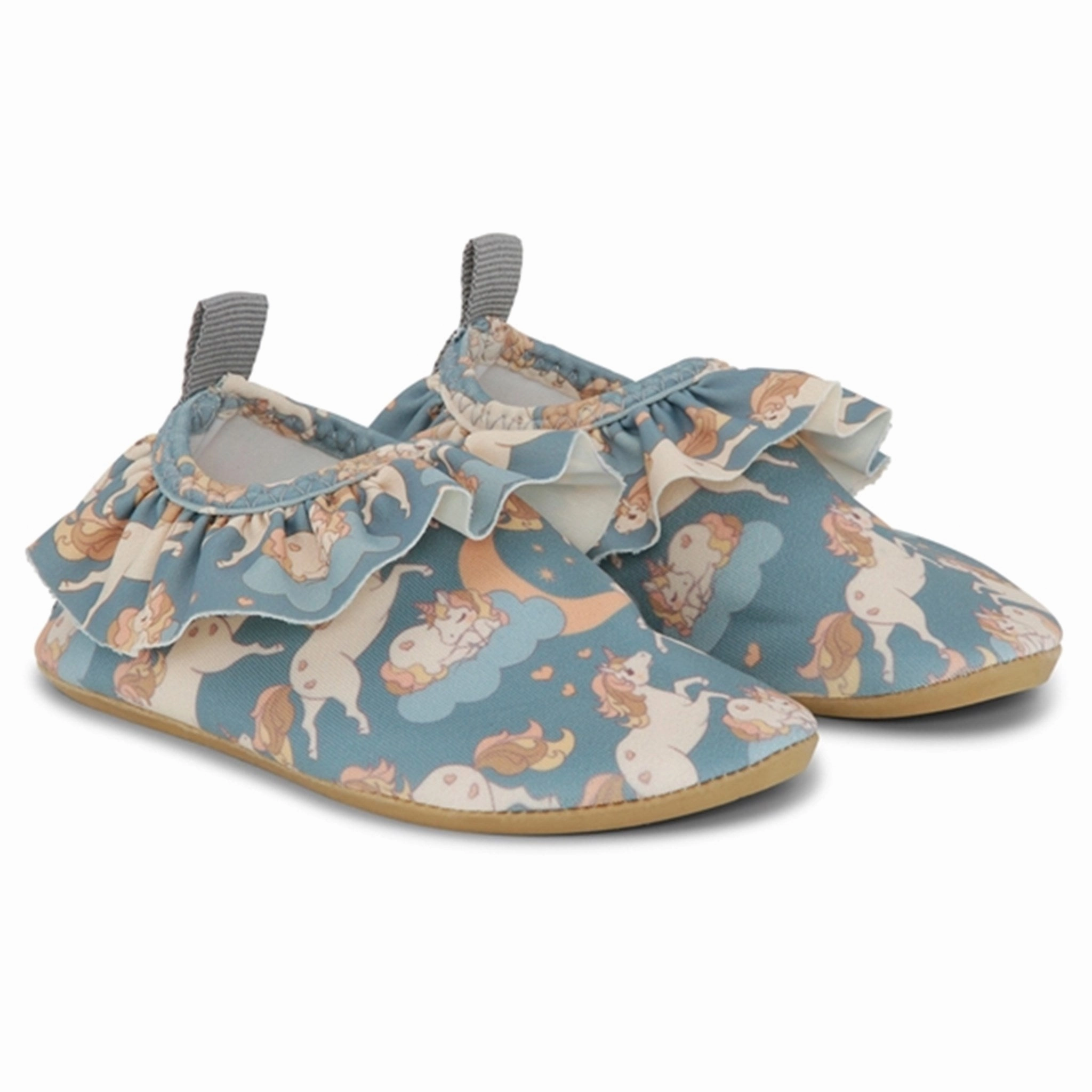 Purposefully Crafted Ready-To-Flow Konges Sl?Jd Unicorn Blue Manuca Frill Swim Shoes