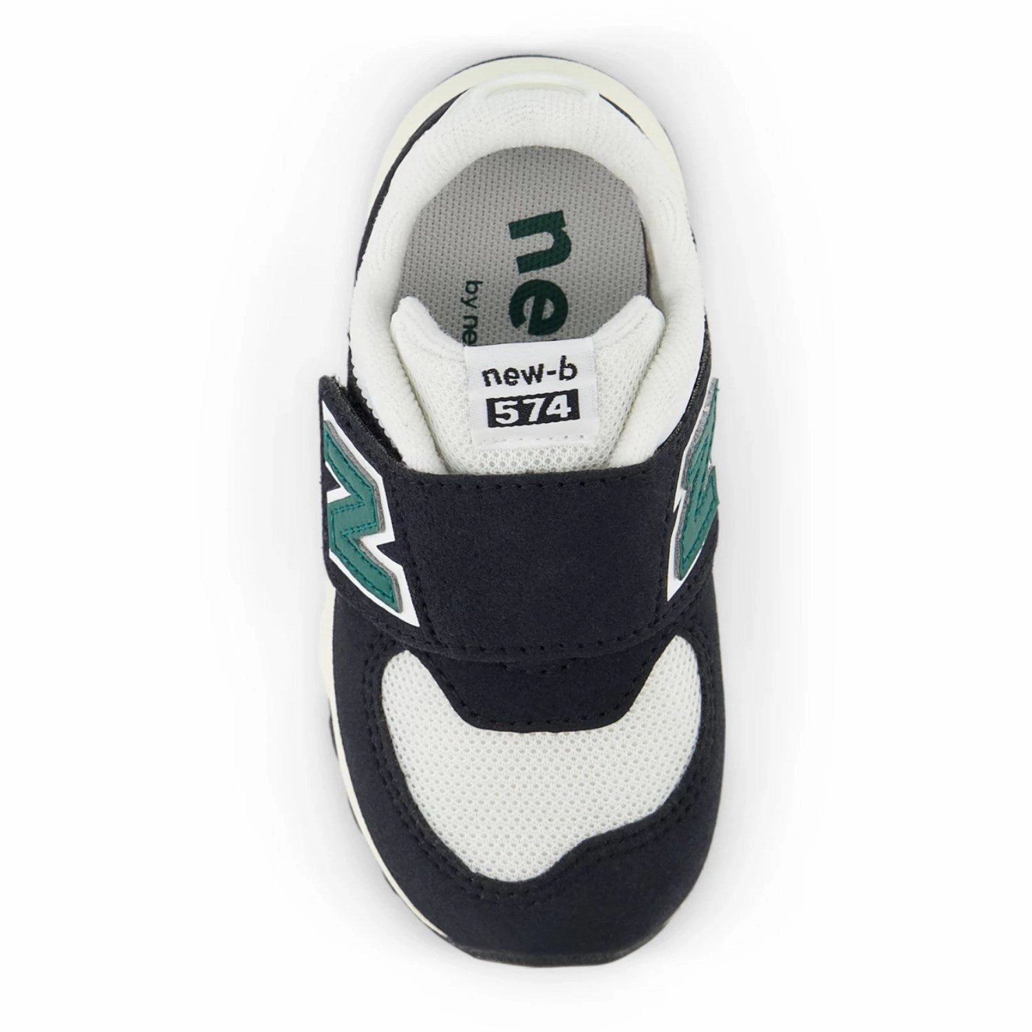New Balance Black 574 Kids New-B Hook & Loop Sneakers Calm In Motion
